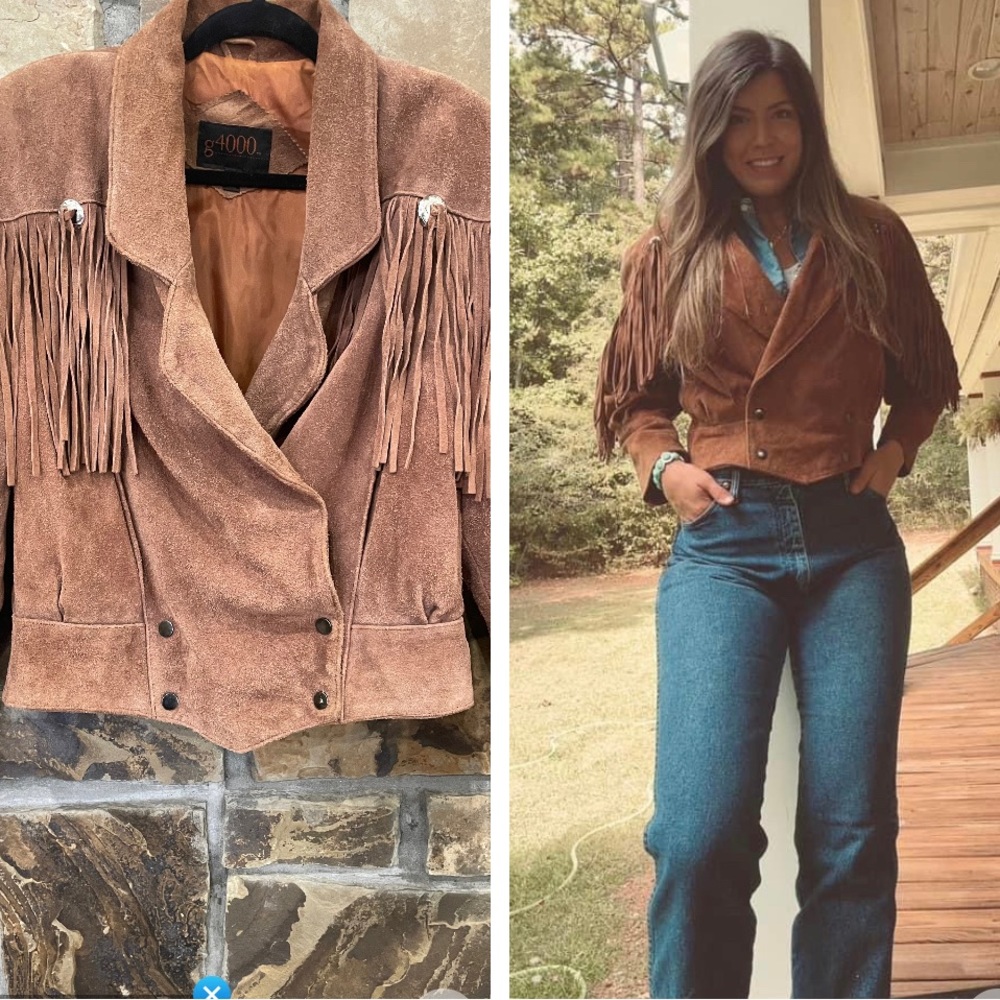 G4000 size medium concho jacket. Vintage western warmth EUC &great for NFR